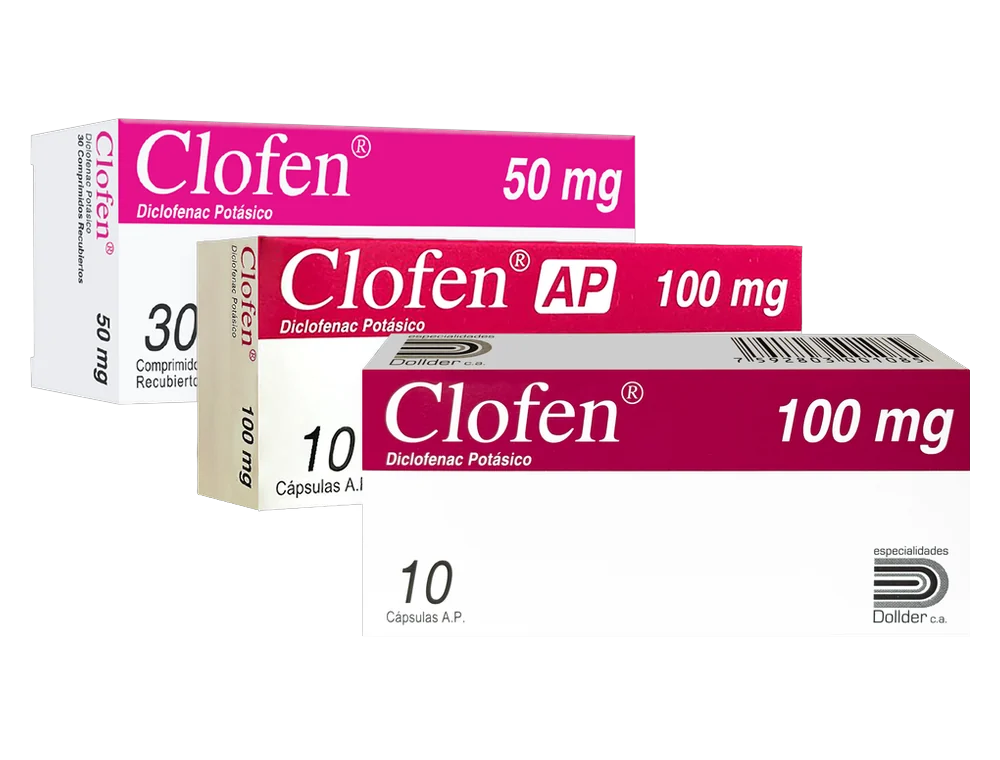 Clofen: presentaciones del producto
