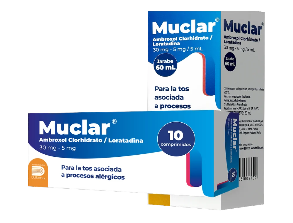 Muclar: presentaciones del producto